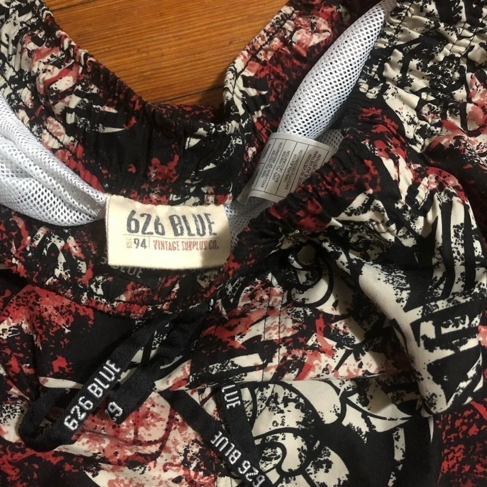 626 Blue 94 vintage surplus co. Swim trunks men’s
